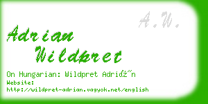 adrian wildpret business card